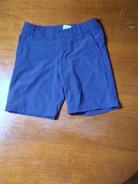 all in motion Navy Blue Kid's Stretch Bermuda Shorts